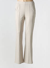 Pantalon slim talie elastică bej YAYA femeie