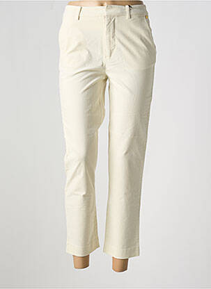 Pantalon 7/8 închidere cu fermoar sub clapetă cu nasturi bej SCOTCH & SODA femeie