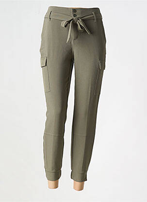 Pantalon slim talie elastică verde YAYA femeie