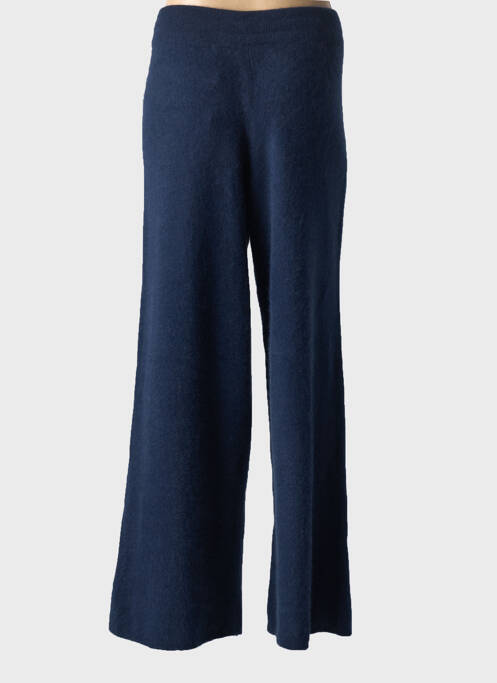 Pantalon evazat albastru MAJESTIC FILATURES femeie