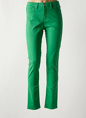 Blugi cu croială slim verde DENIM STUDIO femeie