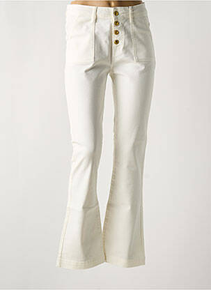 Blugi bootcut bej MADEMOISELLE FANI femeie