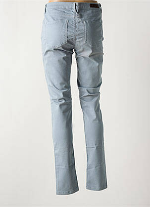 Pantalon slim țesătură poplin mărime normală gri DENIM STUDIO femeie