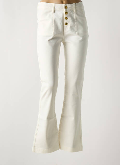 Blugi bootcut talie înaltă talie înaltă bej MADEMOISELLE FANI femme