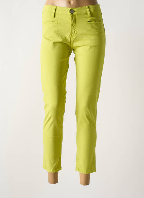 Blugi cu croială slim verde DENIM STUDIO femeie