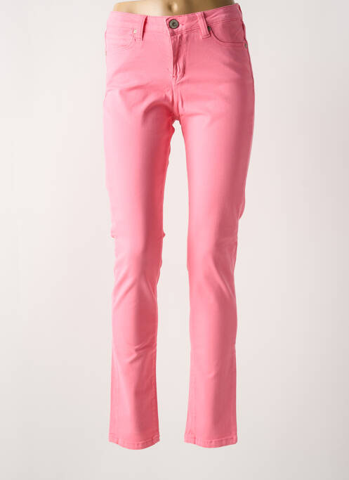 Blugi cu croială slim roz DENIM STUDIO femeie