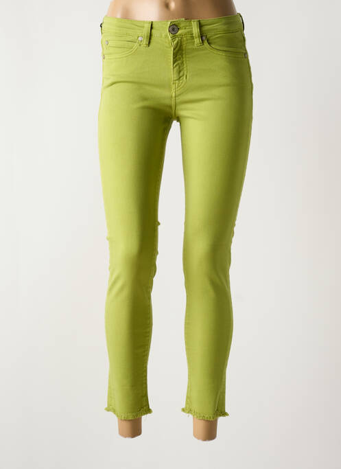 Blugi cu croială slim verde deschis DENIM STUDIO femeie