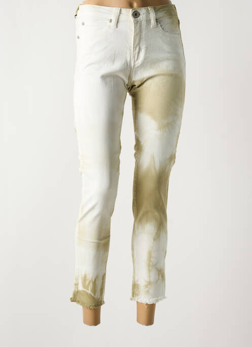 Blugi cu croială slim verde DENIM STUDIO femeie