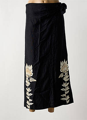 Fustă lungă croială dreaptă negru SCOTCH & SODA femeie