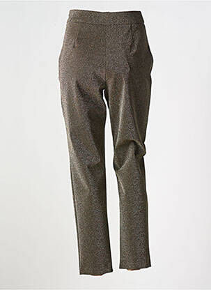 Pantalon drept buzunare auriu KOCCA femeie