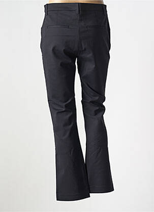 Pantalon evazat închidere cu fermoar sub clapetă cu nasturi negru DENIM STUDIO femeie