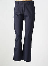 Pantalon evazat croială evazată albastru DENIM STUDIO femeie
