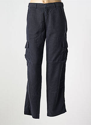 Pantalon cargo croială dreaptă negru FIVE femeie