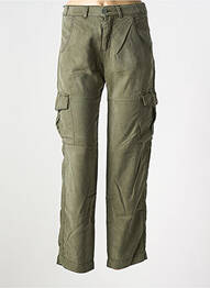 Pantalon cargo croială dreaptă verde FIVE femeie