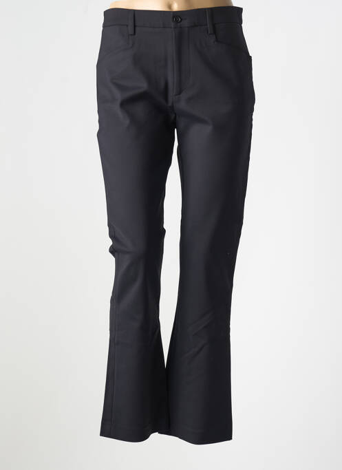 Pantalon evazat croială evazată negru DENIM STUDIO femme