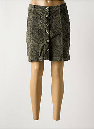 Fustă scurtă buzunare verde DENIM STUDIO femeie