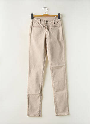 Blugi cu croială slim bej DENIM STUDIO femeie