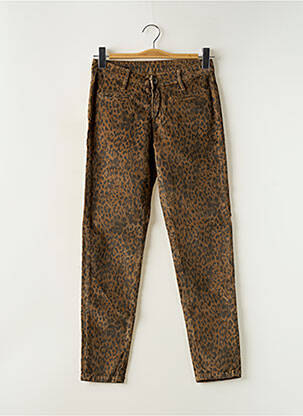 Blugi cu croială slim maro DENIM STUDIO femeie