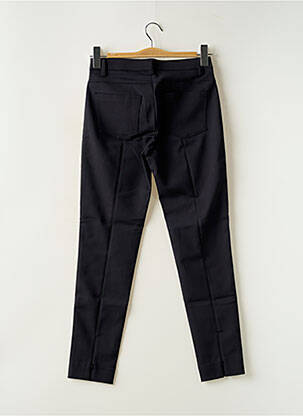 Pantalon slim țesătură poplin mărime normală negru DENIM STUDIO femeie
