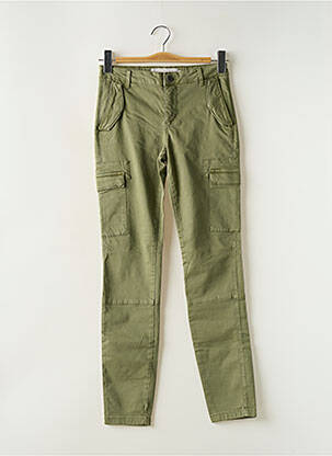 Pantalon cargo subțire talie joasă verde YAYA femeie