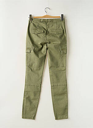 Pantalon cargo subțire talie joasă verde YAYA femeie