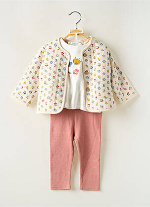 Set pantaloni mâneci lungi alb MAYORAL fată