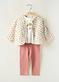 Set pantaloni plasă fină alb MAYORAL fille