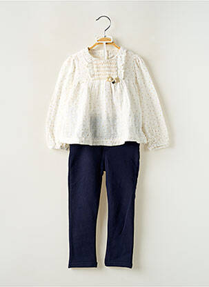 Set pantaloni alb MAYORAL fată