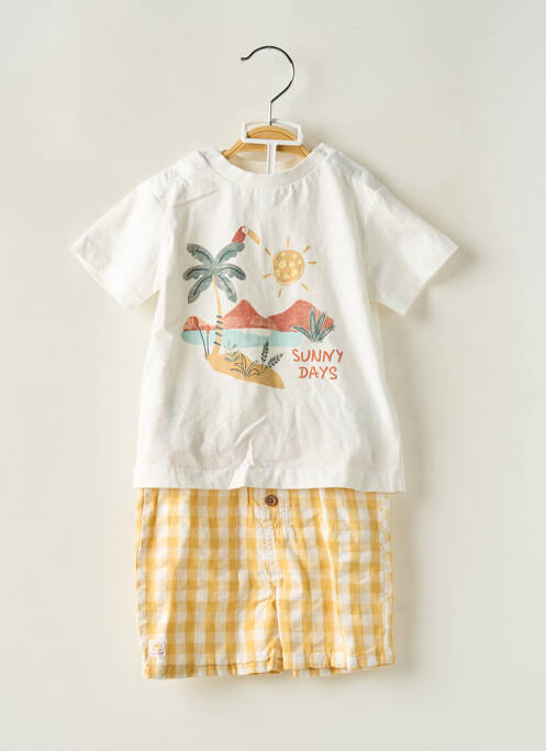 Set șort alb LOSAN băiat