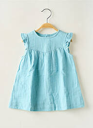 Rochie midi mâneci scurte mâneci scurte albastru PETIT BATEAU fille