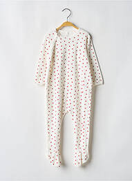 Pijama închidere presată alb PETIT BATEAU fille