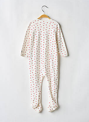 Pijama închidere presată alb PETIT BATEAU fată