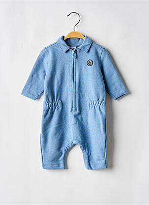 Salopetă-pantalon croială cambrată mâneci lungi albastru PETIT BATEAU băiat