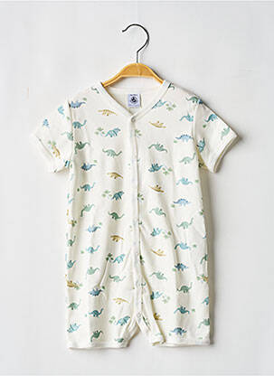 Salopetă scurtă alb PETIT BATEAU băiat