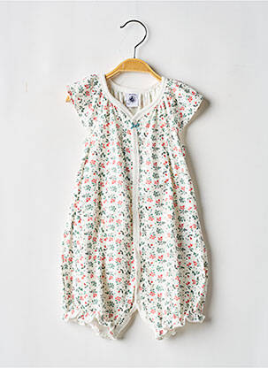 Salopetă scurtă alb PETIT BATEAU fată