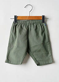Pantalon drept croială dreaptă talie elastică verde PETIT BATEAU garcon
