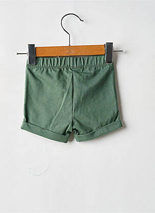 Șort închidere cu legături de legat talie elastică verde PETIT BATEAU copil