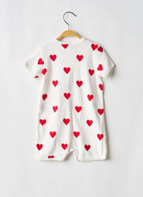 Salopetă scurtă alb PETIT BATEAU copil