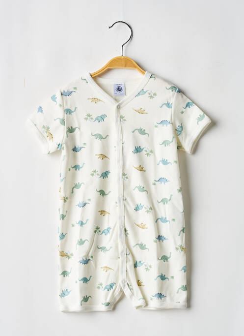 Salopetă scurtă alb PETIT BATEAU băiat