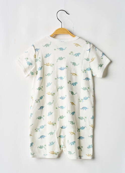 Salopetă scurtă alb PETIT BATEAU băiat