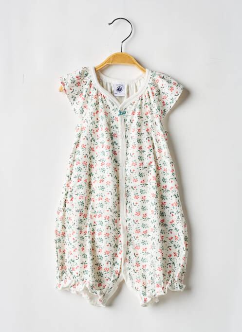 Salopetă scurtă alb PETIT BATEAU fată