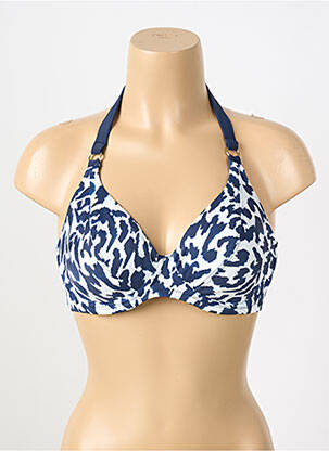 Sutien de costum de baie elasticitate sutien balconet cu decolteu înalt albastru FANTASIE femeie