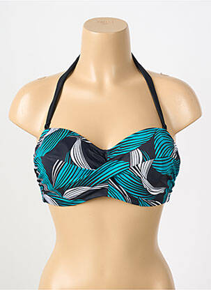 Sutien de costum de baie elasticitate top sutien modelat negru FANTASIE femeie