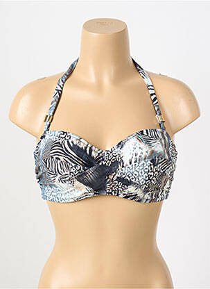 Sutien de costum de baie elasticitate top sutien modelat gri FANTASIE femeie