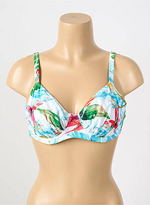Sutien de costum de baie elasticitate sutien balconet cu decolteu înalt alb FANTASIE femeie
