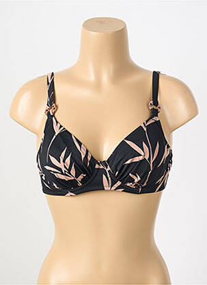 Sutien de costum de baie elasticitate sutien cupe întregi cu decolteu înalt negru FANTASIE femeie