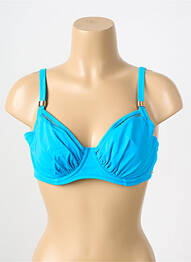 Sutien de costum de baie sutien cupe întregi cu decolteu înalt sutien cupe întregi cu decolteu înalt albastru FANTASIE femme