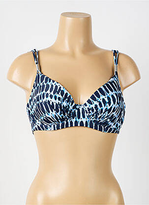 Sutien de costum de baie sutien cupe întregi cu decolteu înalt sutien cupe întregi cu decolteu înalt albastru FANTASIE femme