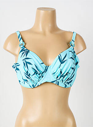 Sutien de costum de baie bretele elastice reglabile albastru FANTASIE femeie
