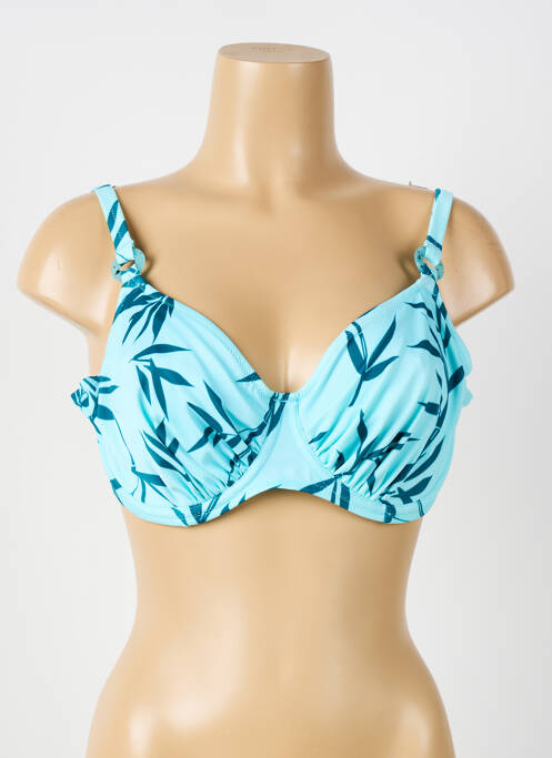 Sutien de costum de baie bretele elastice reglabile albastru FANTASIE femme